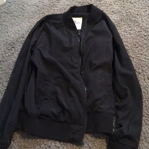 Hollister Jackets & Coats - Plain black hollister bomber jacket Hollister Jackets & Coats - Plain black hollister bomber jacket